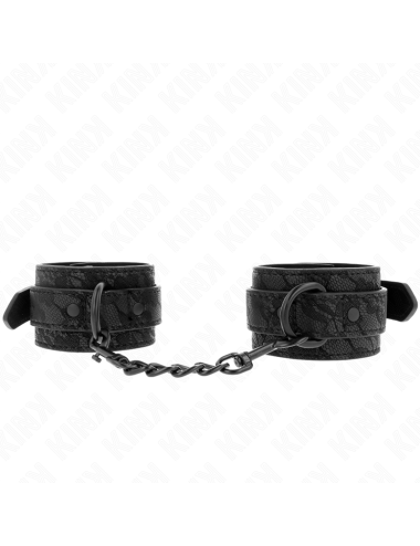KINK - MUÑEQUERAS DE ENCAJE AJUSTABLE NEGRO 19-26 CM