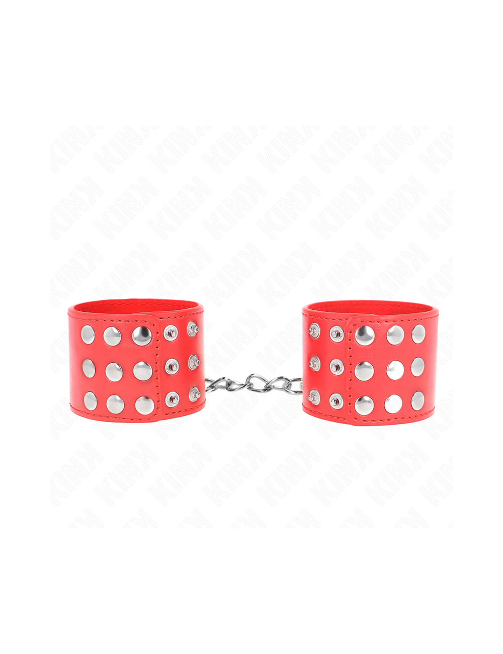 KINK - MUÑEQUERAS CON CIERRE A PRESIÓN AJUSTABLE ROJO 19-24 CM X 5.5 CM