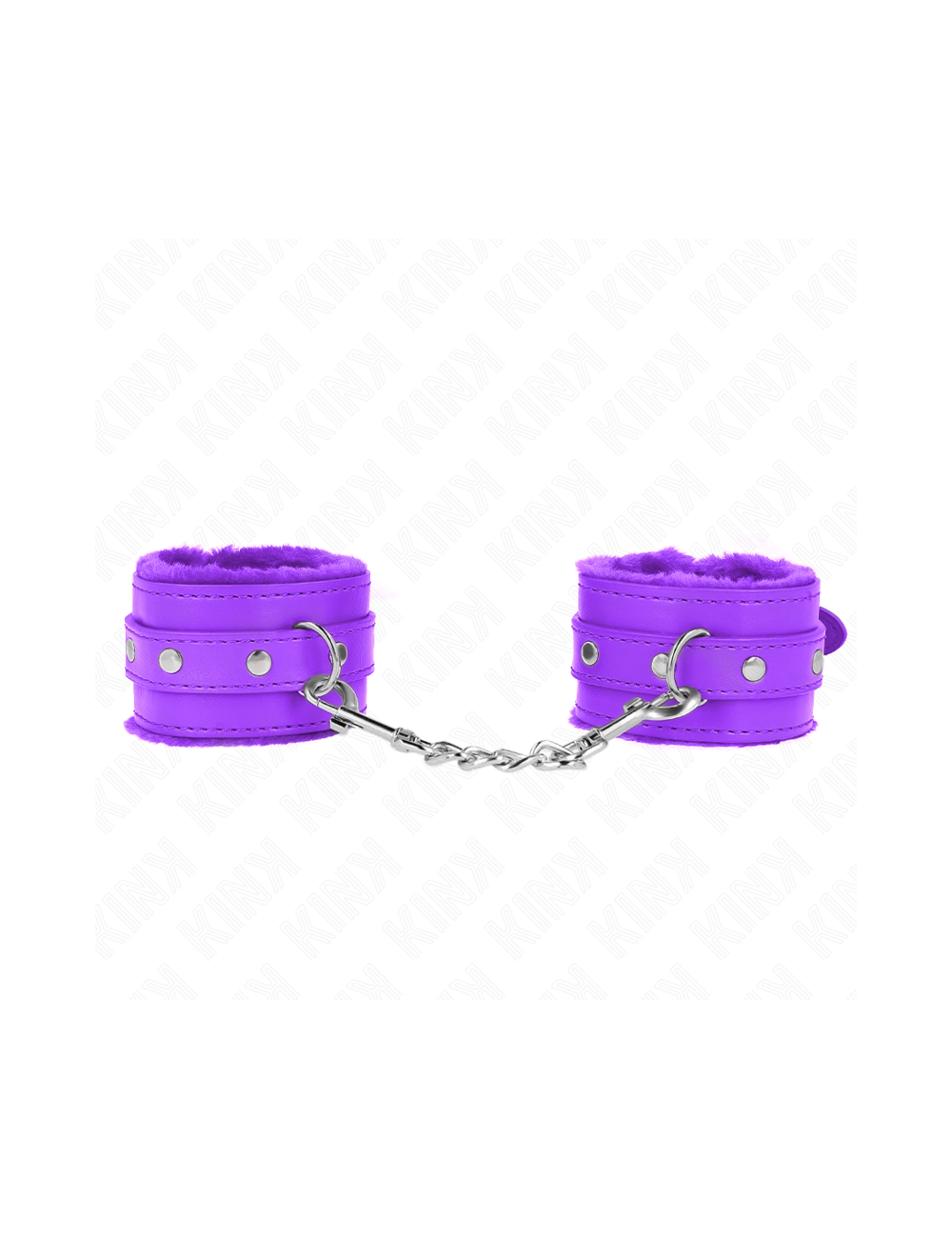 KINK - MUÑEQUERAS FORRADAS PREMIUM VIOLETA CON CORREA VIOLETA AJUSTABLE 17-29 CM X 6 CM