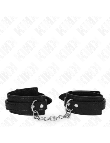 KINK - MUÑEQUERAS ESTILO SERPIENTE NEGRO AJUSTABLE 20-28 CM X 5.4 CM