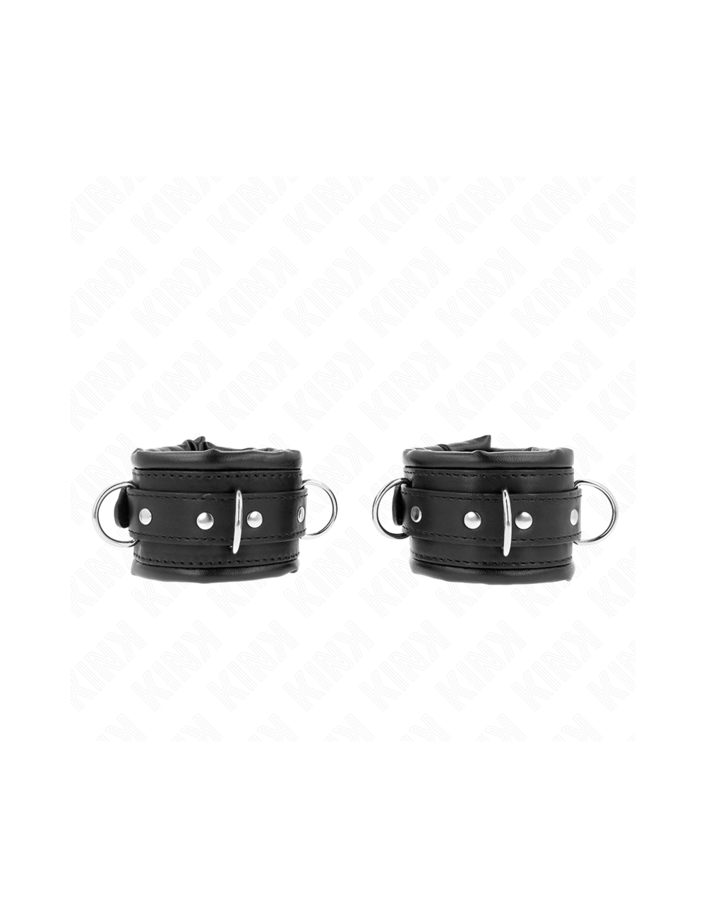 KINK - MUÑEQUERAS ESTILO HEAVY FORRO NEGRO AJUSTABLE 20-30 CM X 6 CM