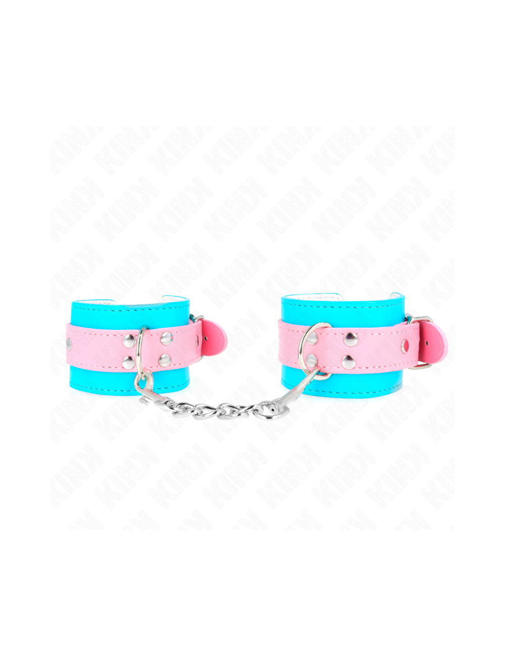 KINK - MUÑEQUERAS CHIC AZUL / ROSA AJUSTABLE 16-28 CM X 5 CM