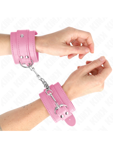 KINK - MUÑEQUERAS SENCILLAS ROSA AJUSTABLE 20-23 CM X 5.5 CM