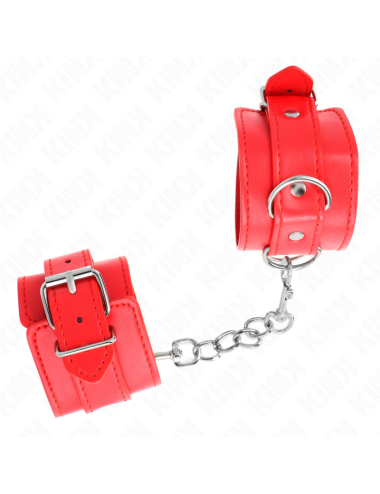 KINK - MUÑEQUERAS SENCILLAS ROJO AJUSTABLE 20-23 CM X 5.5 CM