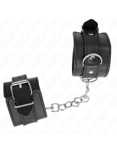KINK - MUÑEQUERAS SENCILLAS NEGRO AJUSTABLE 20-23 CM X 5.5 CM