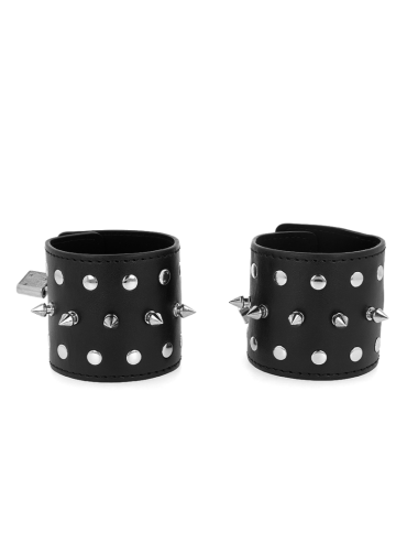 KINK - MUÑEQUERAS ESTILO PUNK CON PINCHOS 25 X 6 CM