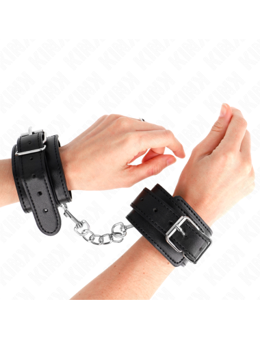 KINK - MUÑEQUERAS FINAS NEGRO AJUSTABLE 21-33 CM