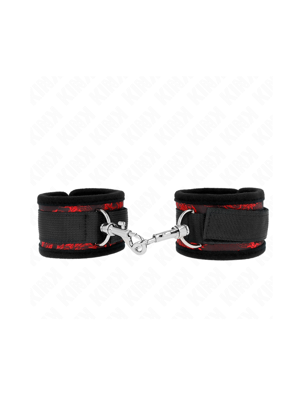 KINK - MUÑEQUERAS DISEÑO ESCÁNDALO ROJO-NEGRO