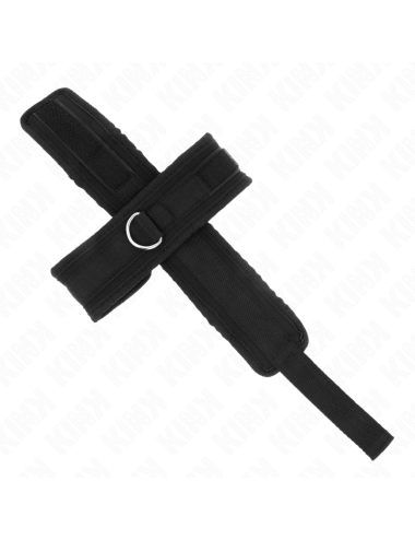 KINK - MUÑEQUERAS CRUZADA NEGRO 34 X 5.5 CM