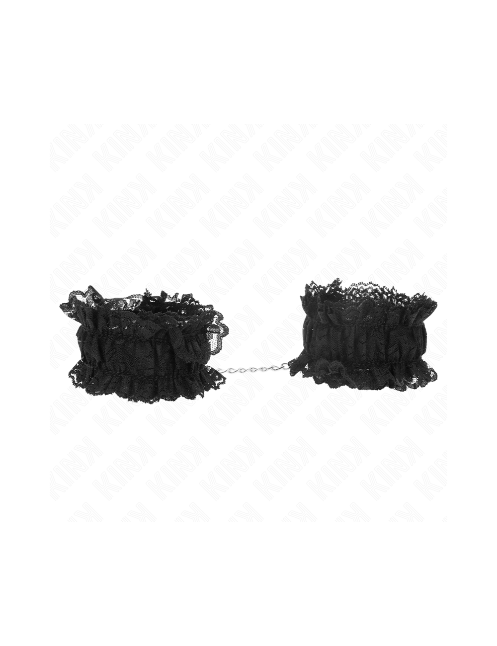 KINK - MUÑEQUERAS ELÁSTICAS DE ENCAJE NEGRO