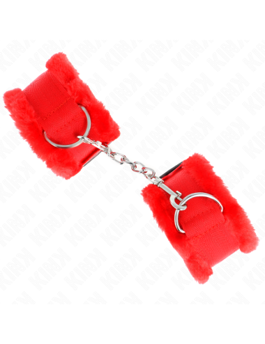 KINK - MUÑEQUERAS FORRADA ROJO AJUSTABLE 17-31 CM X 7 CM