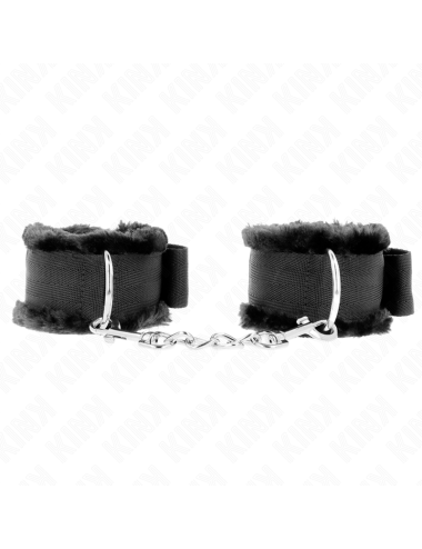 KINK - MUÑEQUERAS FORRADA NEGRO AJUSTABLE 17-31 CM X 7 CM