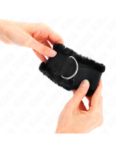 KINK - MUÑEQUERAS FORRADA NEGRO AJUSTABLE 17-31 CM X 7 CM