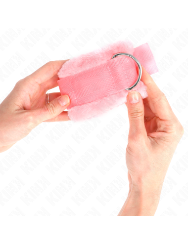 KINK - MUÑEQUERAS FORRADA ROSA AJUSTABLE 17-31 CM X 7 CM