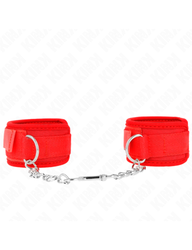 KINK - MUÑEQUERAS NEOPRENO ROJO 42 X 5 CM