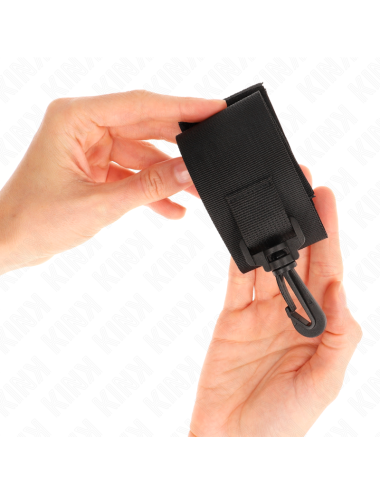 KINK - MUÑEQUERAS NYLON NEGRO