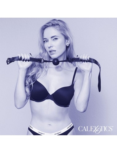 CALEXOTICS - NOCTURNAL MORDAZA DE BOLA SILICONA NEGRO