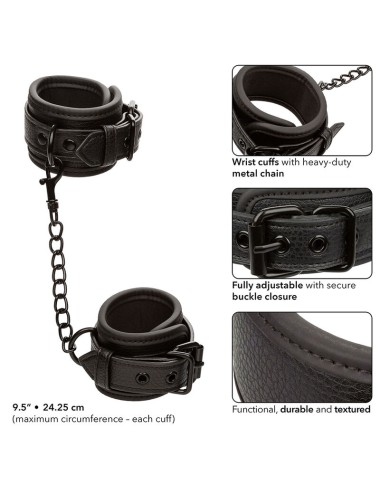 CALEXOTICS - NOCTURNAL ESPOSAS CUERO AJUSTABLE NEGRO