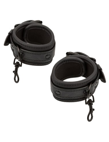 CALEXOTICS - NOCTURNAL CONECTOR HOG TIE CUERO AJUSTABLE NEGRO