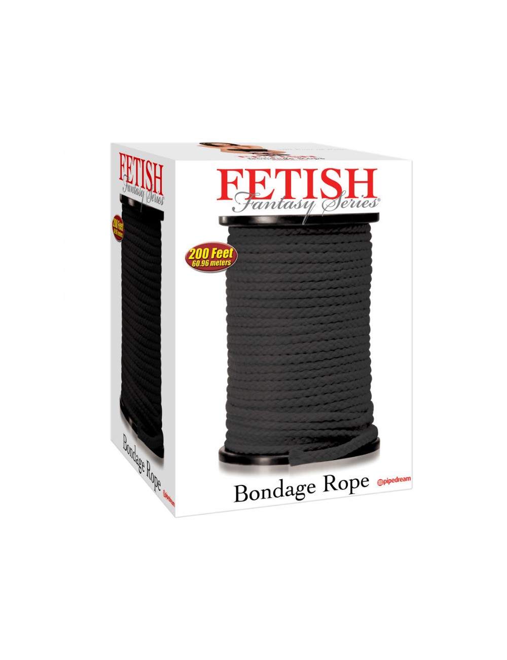 FETISH FANTASY SERIES - SERIES BONDAGE CUERDA SEDA NEGRO 60.96 METROS