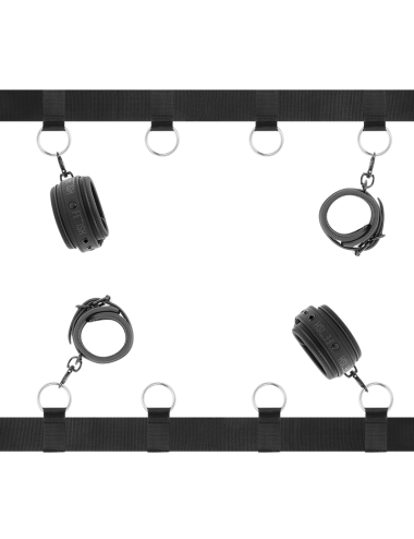 FETISH SUBMISSIVE - SET ATADURAS CAMA LUXURY CON FORRO DE NEOPRENO