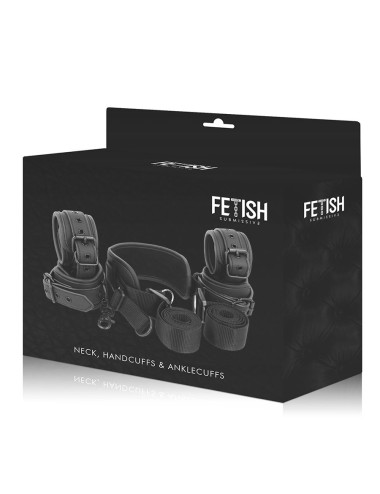 FETISH SUBMISSIVE - POSICIÓN MASTER CON 4 ESPOSAS CON FORRO DE NOPRENO