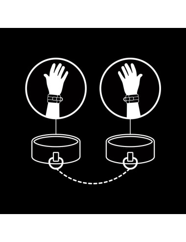 FETISH SUBMISSIVE - ESPOSAS CUERO VEGANO CON FORRO DE NOPRENO