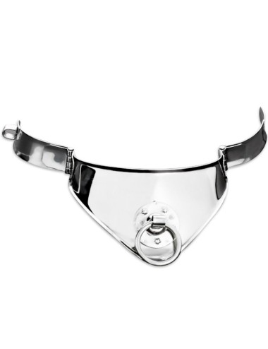 METAL HARD - COLLAR RESTRICCION CON ANILLA Y CANDADO 12.5 CM