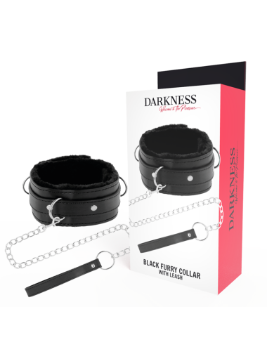 DARKNESS - COLLAR CONFORTABLE DE POSTURA CON CADENA LEATHER