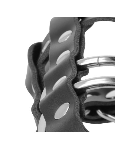 DARKNESS - JAULA CASTIDAD CUERO CON CANDADO