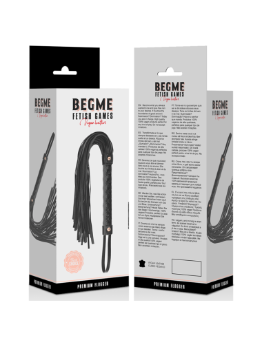 BEGME - BLACK EDITION LATIGO CUERO VEGANO