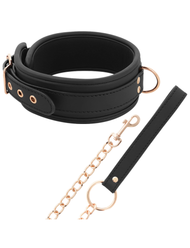 COQUETTE CHIC DESIRE - FANTASY COLLAR CUERO VEGANO CON CORREA Y FORRO DE NEOPRENO
