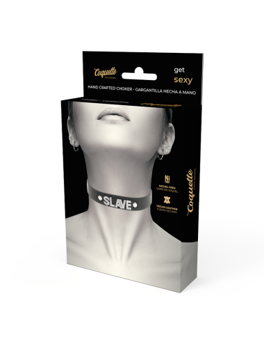 COQUETTE CHIC DESIRE - CHOKER CUERO VEGANO SLAVE