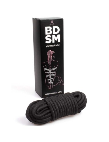 SECRETPLAY - CUERDA BONDAGE NEGRA BDSM COLLECTION