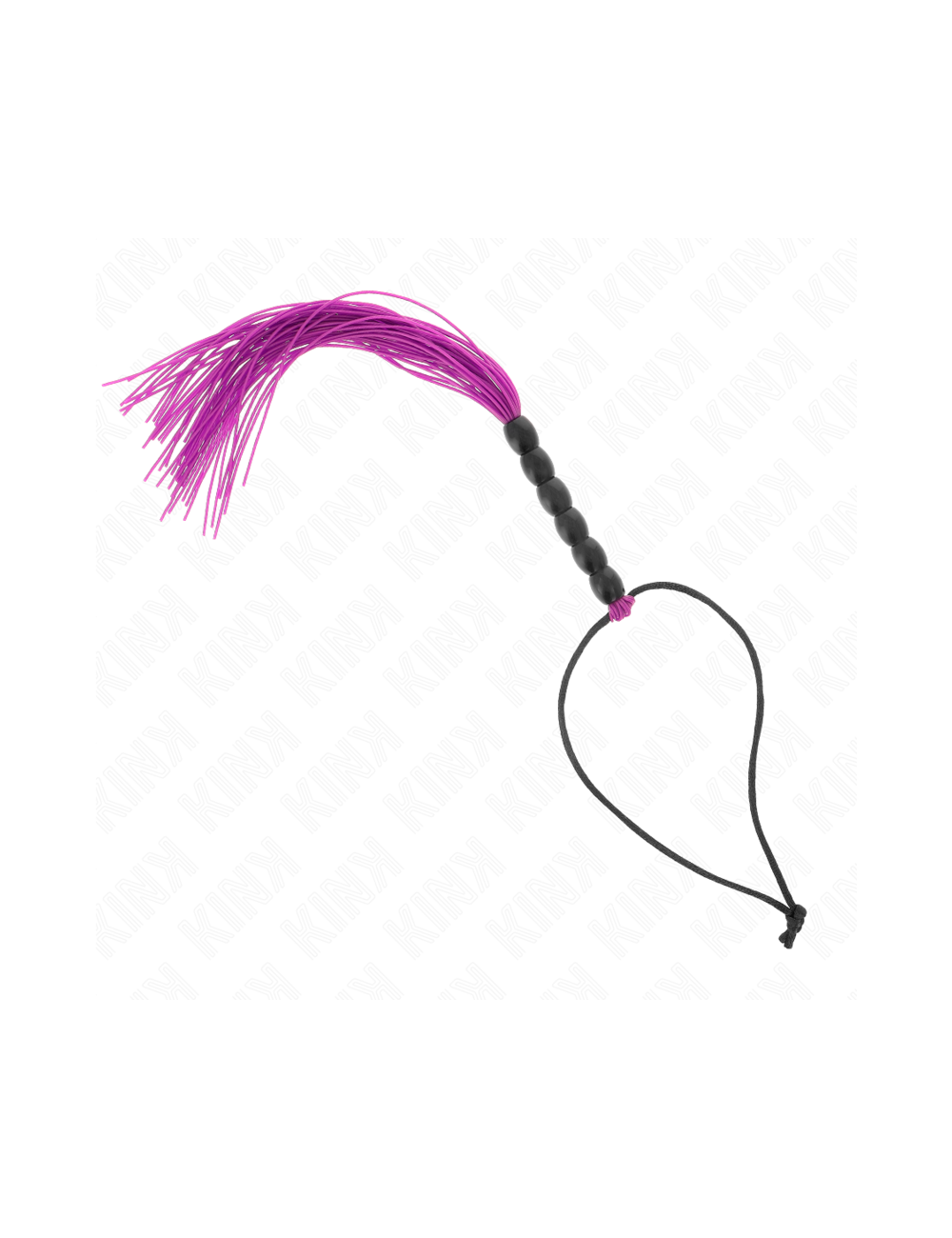 KINK - MINI LÁTIGO DE SILICONA CON AGARRE 6 BOLAS MORADO 26 CM