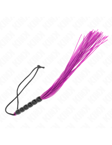 KINK - MINI LÁTIGO DE SILICONA CON AGARRE 6 BOLAS MORADO 26 CM