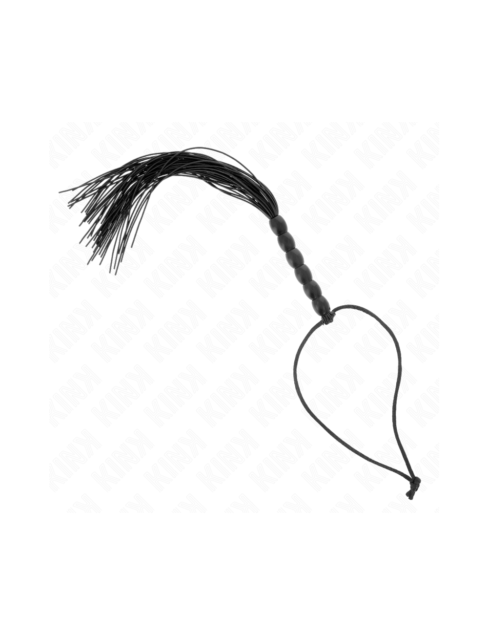 KINK - MINI LÁTIGO DE SILICONA CON AGARRE 6 BOLAS NEGRO 26 CM