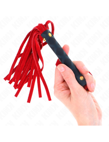 KINK - LÁTIGO MINI PIEL DE ANTE ROJO 30 CM
