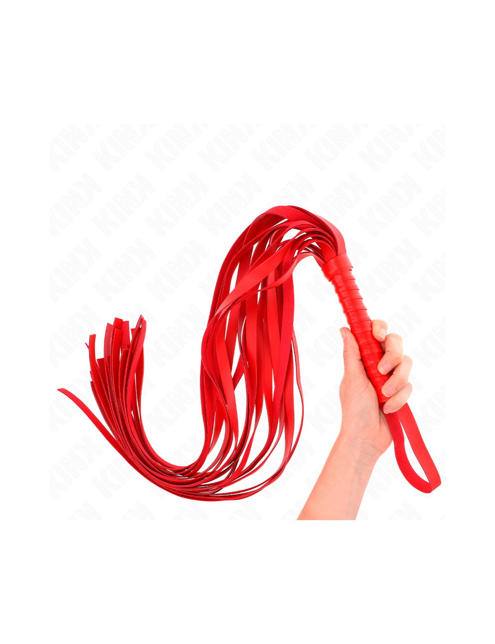 KINK - LÁTIGO DE COLA LARGA Y MANGO CORTO ROJO 70 CM