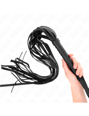 KINK - LÁTIGO DE COLA LARGA Y MANGO CORTO NEGRO 70 CM