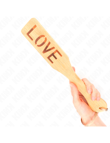 KINK - PALA DE BAMBÚ PALABRA LOVE 32 X 5.5 CM