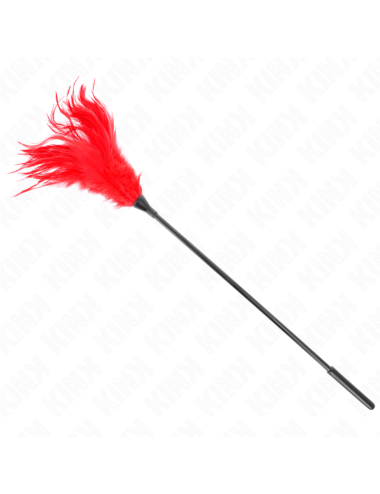 KINK - PLUMAS MÚLTIPLES PARA COSQUILLAS ROJO 45 CM
