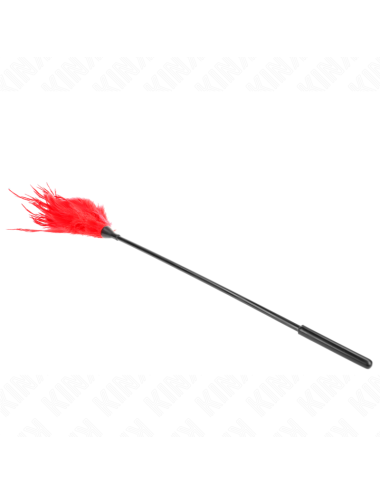 KINK - PLUMAS MÚLTIPLES PARA COSQUILLAS ROJO 45 CM