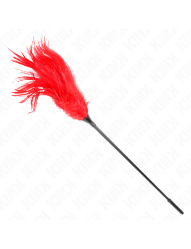 KINK - PLUMAS MÚLTIPLES PARA COSQUILLAS ROJO 45 CM