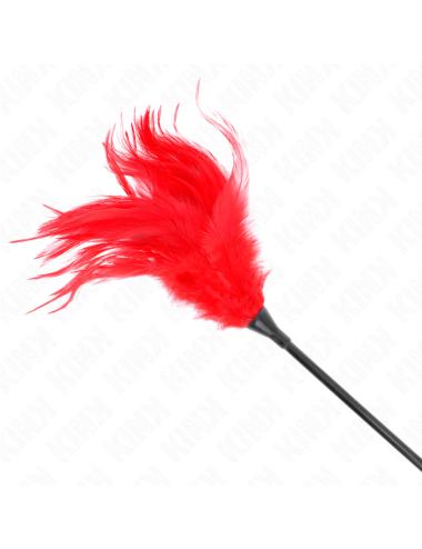 KINK - PLUMAS MÚLTIPLES PARA COSQUILLAS ROJO 45 CM
