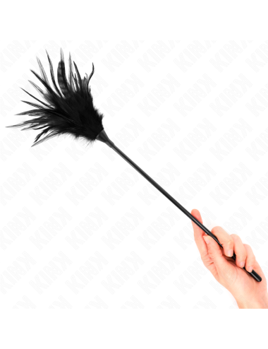KINK - PLUMAS MÚLTIPLES PARA COSQUILLAS NEGRO 45 CM