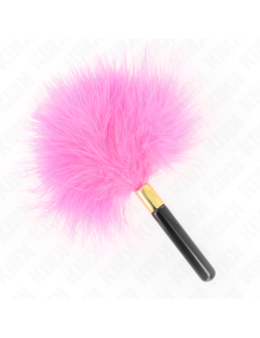 KINK - PLUMAS PARA COSQUILLAS METAL DORADO FUCSIA 18 CM