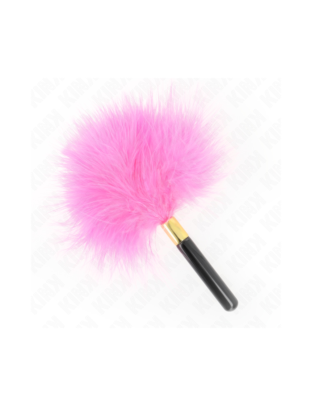 KINK - PLUMAS PARA COSQUILLAS METAL DORADO FUCSIA 18 CM