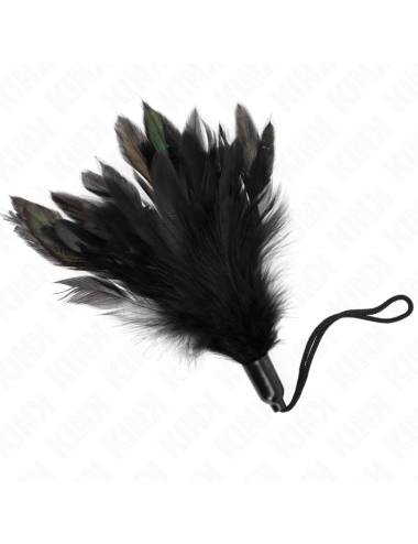 KINK - PLUMAS PARA COSQUILLAS CON MANGO DE CUERDA BASE DE PLÁSTICO 15 CM
