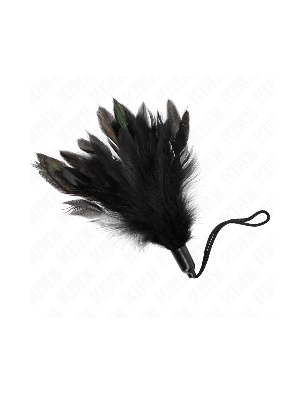 KINK - PLUMAS PARA COSQUILLAS CON MANGO DE CUERDA BASE DE PLÁSTICO 15 CM